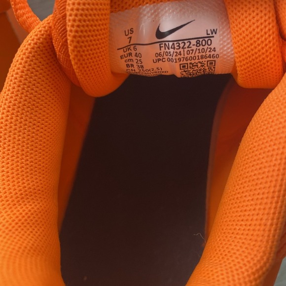 Nike Precision VII 7‎ Men Orange Men Basketball Hoopers Shoes FN4322-800 Sz 7 main image 10